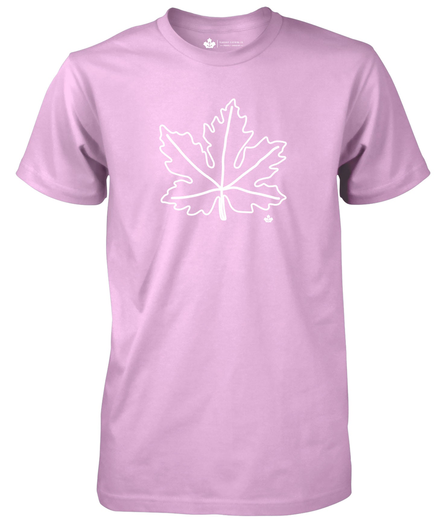Leaf outline / pink
