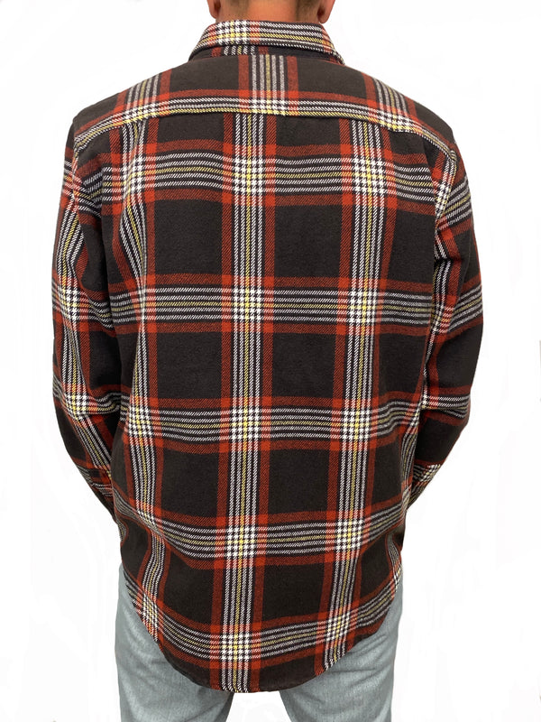 Heavyweight Flannel / Beige Red